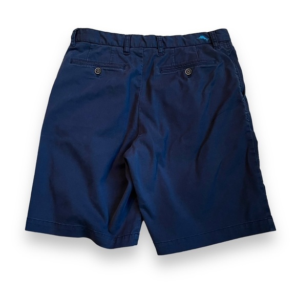 Tommy Bahama Chino Shorts 10" Coolmax Flat Front Preppy Golf Blue Size 32 - Picture 5 of 8